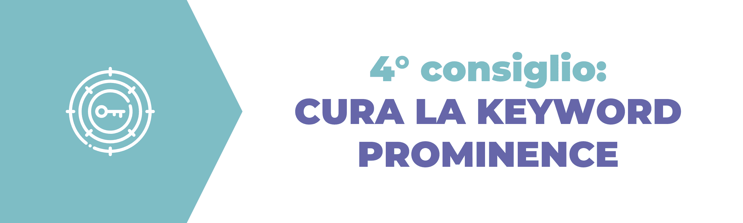 SEO Copywriting Tips - Cura la Keyword Prominence